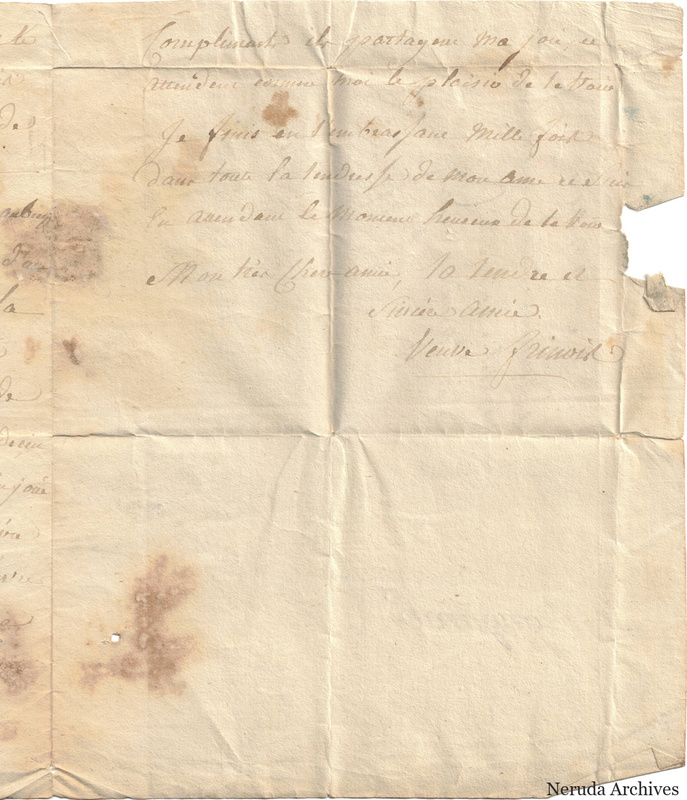 NRA-L-000041 image 4 showing page 3, closing and signature of Veuve Grinois.