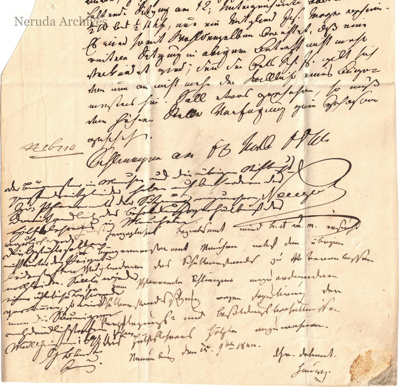 NRA-L-000025 image 3 showing the overwritten lower section and overlapping detail of the German school report.