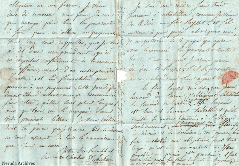 NRA-L-000069 image 3 showing the continuation and signed closing written across a folded sheet.