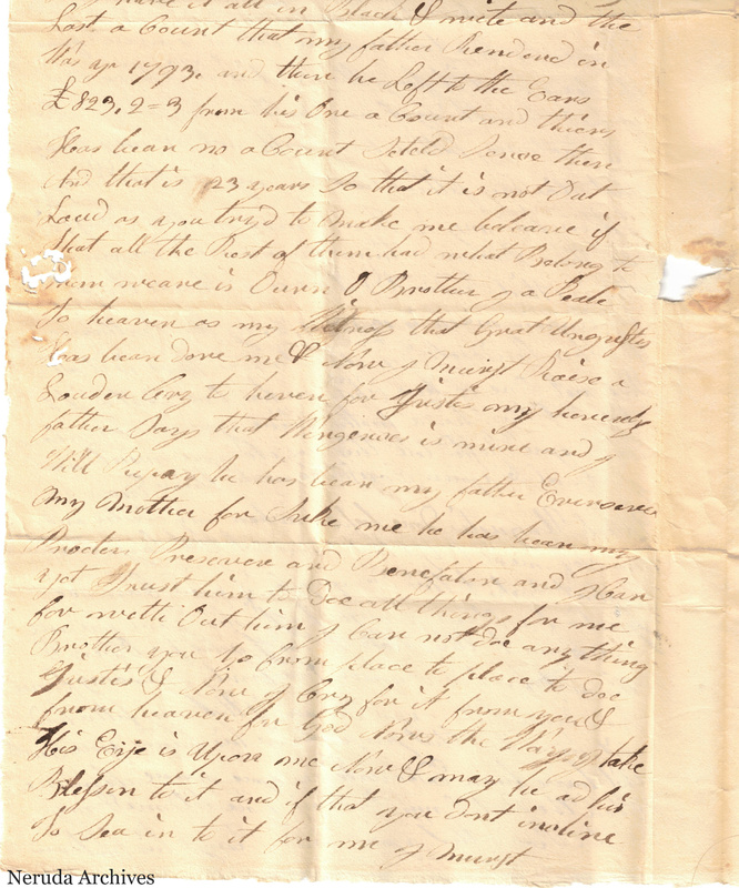 NRA-L-000029 image 5 showing the lower section of page 2, including the writer's religious appeal and transition to the final page.