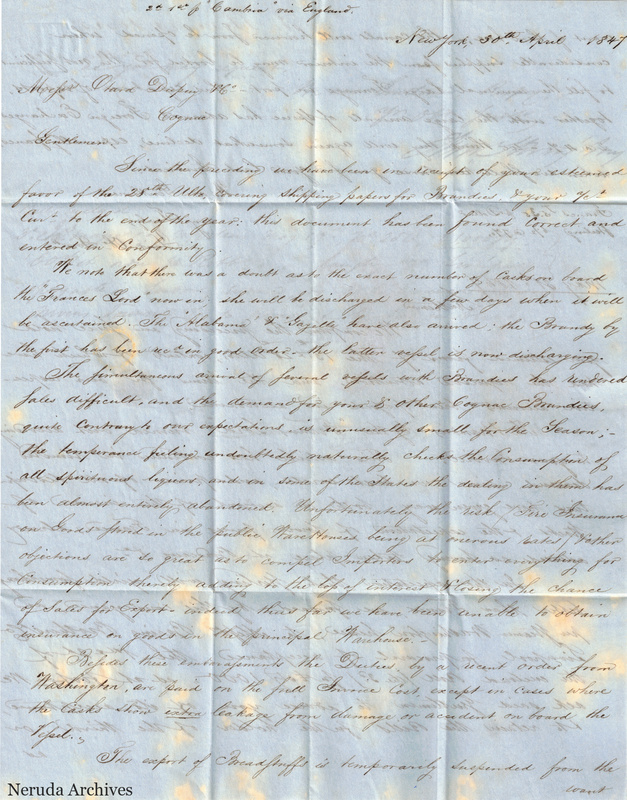 NRA-L-000459 image 2 showing handwritten commercial letter text, page 1.