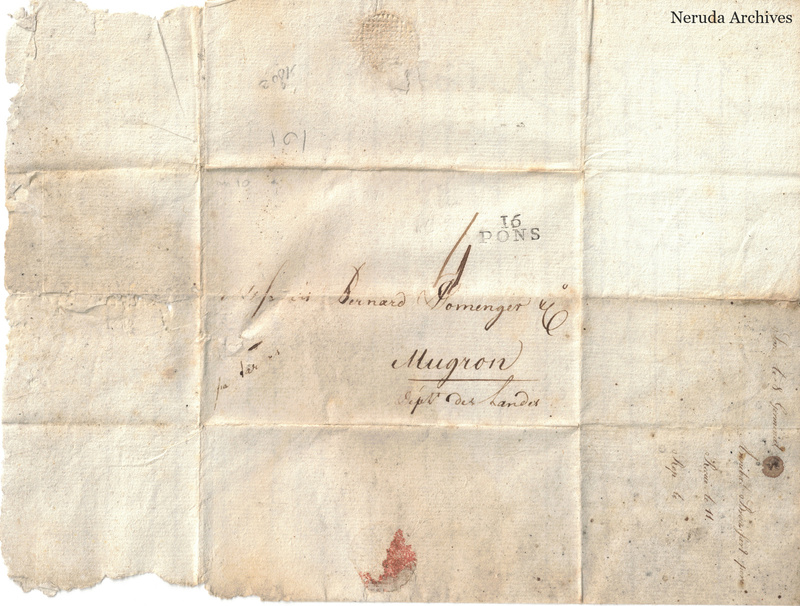 NRA-L-000420 image 1 showing the folded address panel with postal and manuscript docketing evidence.