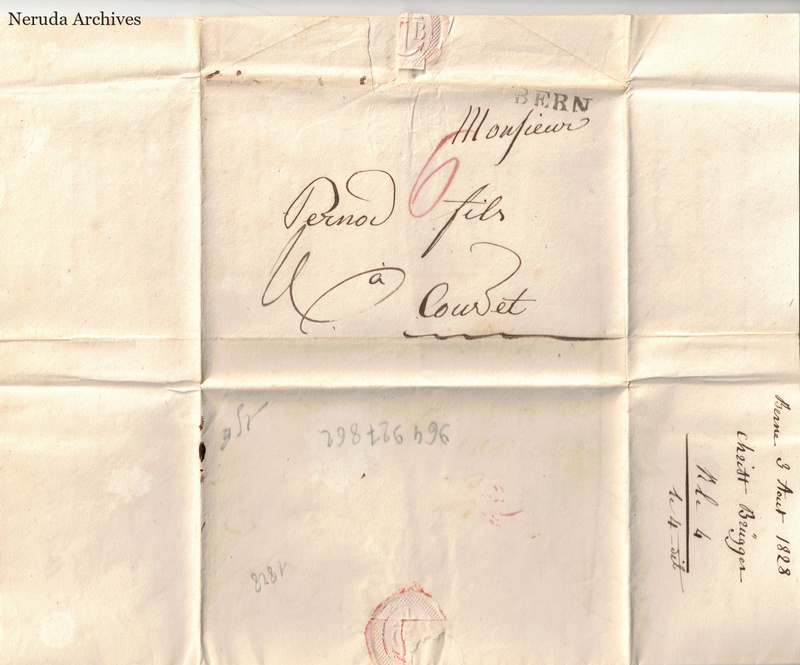 NRA-L-000105 image 1 showing address panel and postal evidence.