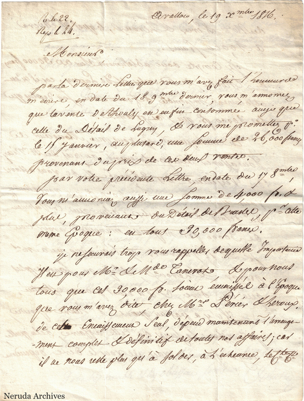 NRA-L-000653 image 1 showing handwritten letter page 1.