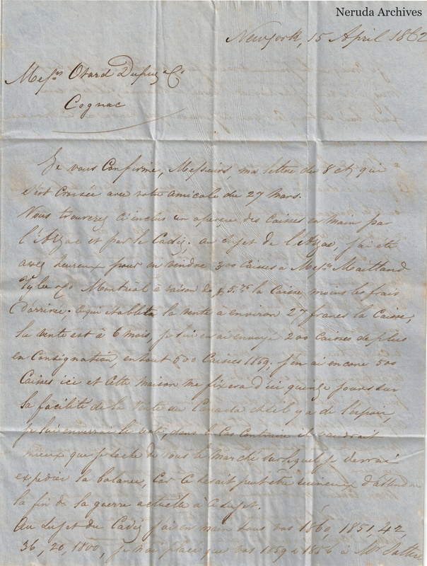 NRA-L-000457 image 2 showing handwritten commercial letter text, page 1.