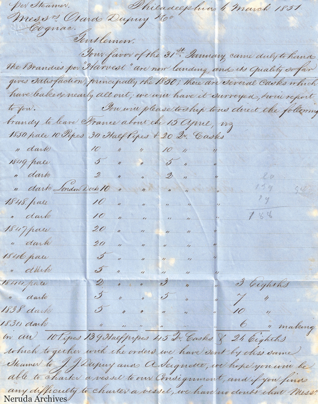 NRA-L-000462 image 2 showing handwritten commercial letter text, page 1.