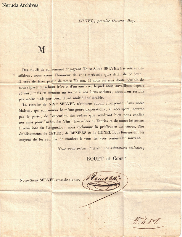 NRA-L-000100 image 3 showing a printed trade circular enclosed with the letter.