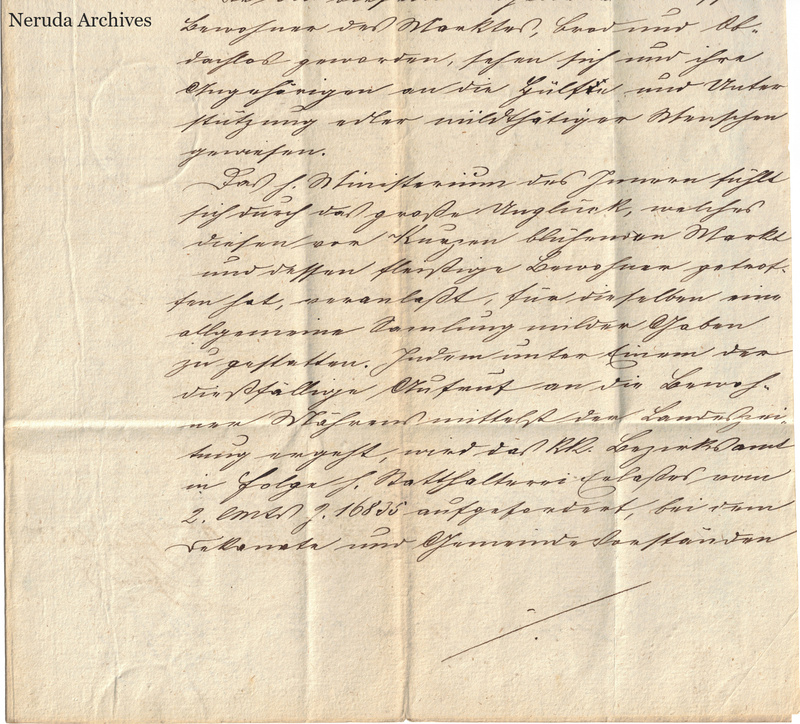 NRA-L-000047 image 3 showing the lower continuation of the German manuscript letter in an overlapping capture.