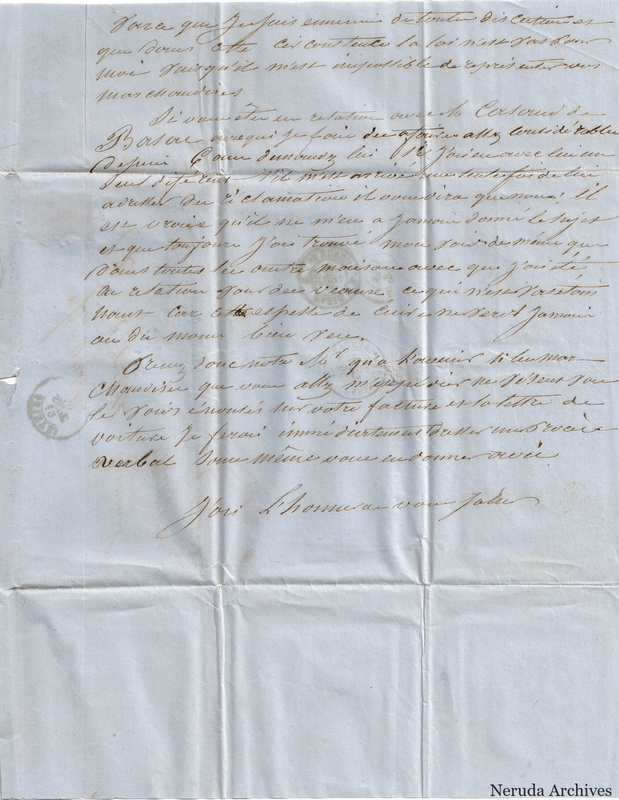 NRA-L-000043 image 4 showing page 3, closing and signature of Calle.