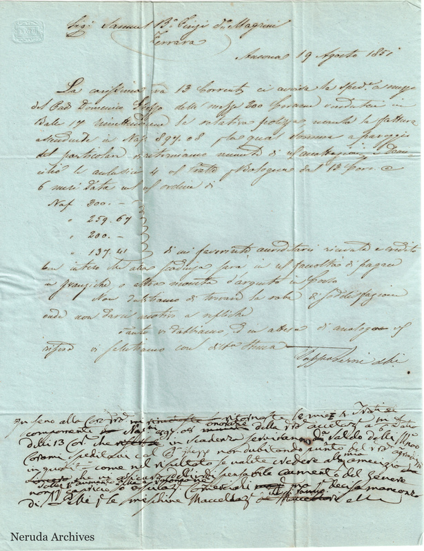 NRA-L-000707 image 2 showing the incoming business letter, with a recipient reply draft.