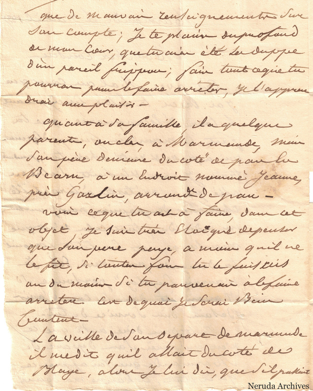 NRA-L-000419 image 3 showing the continuation of the handwritten French letter.