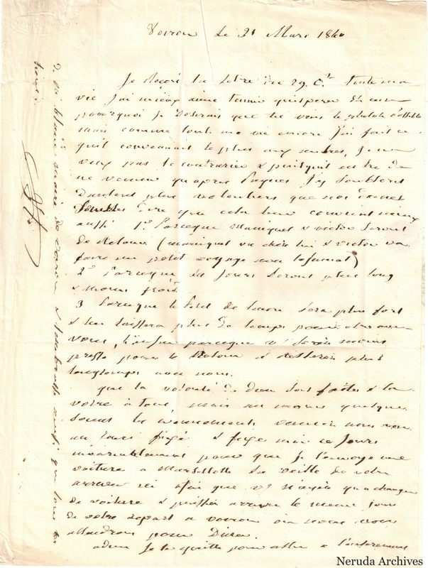 NRA-L-000516 image 2 showing a handwritten French letter continuation with closing, signature, annotations, folds and paper edges.