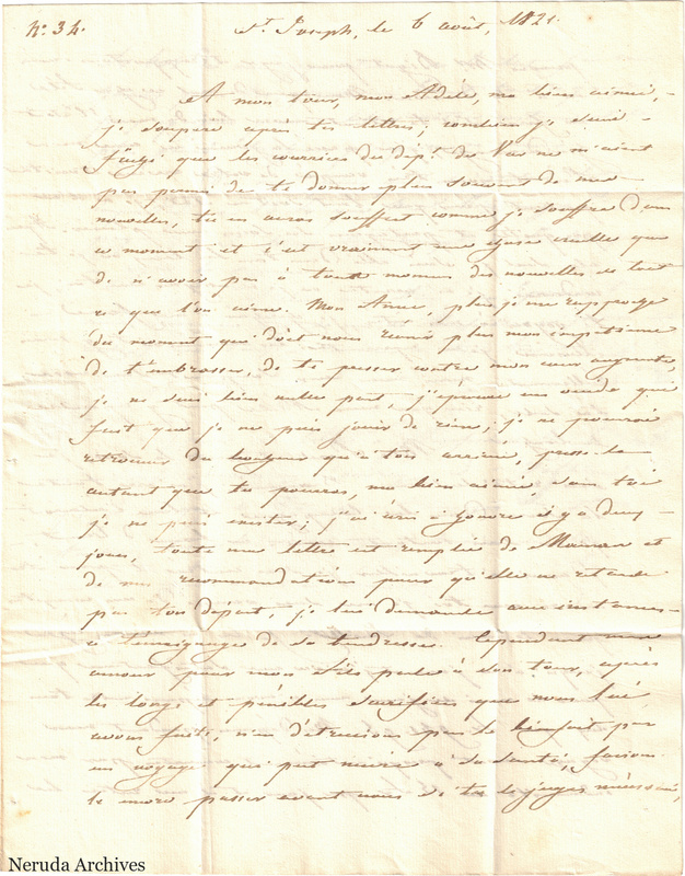 NRA-L-000659 image 1 showing handwritten letter page 1.