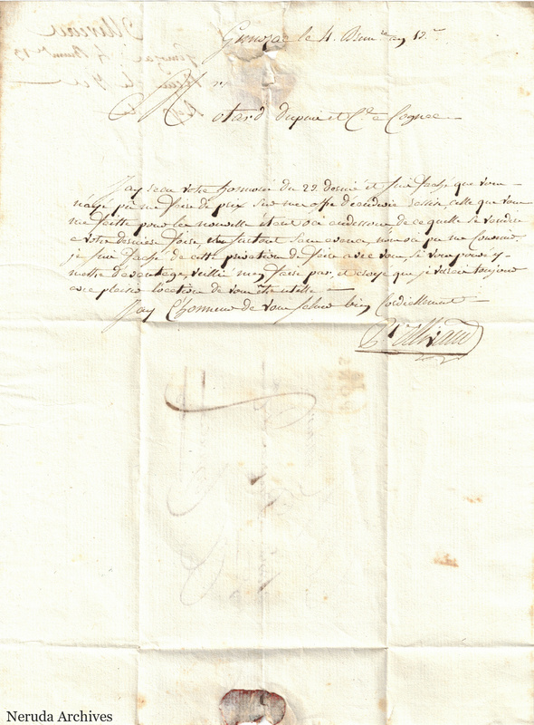 NRA-L-000468 image 2 showing handwritten commercial letter text, page 1, with the conclusion and signature.