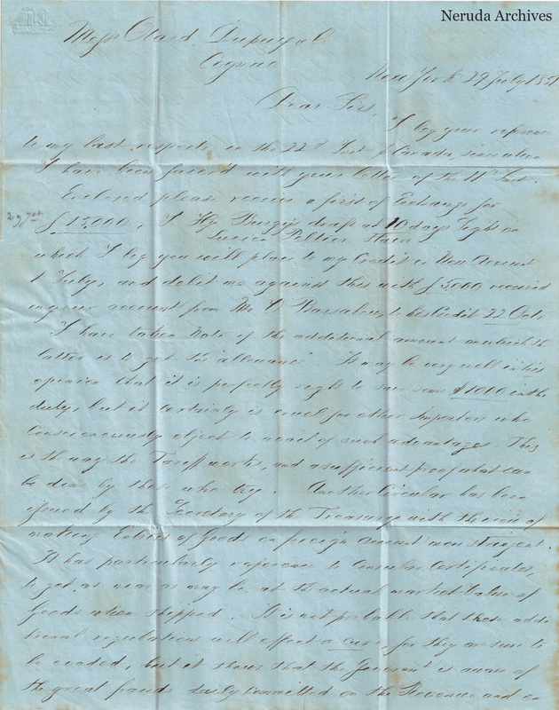 NRA-L-000460 image 2 showing handwritten commercial letter text, page 1.