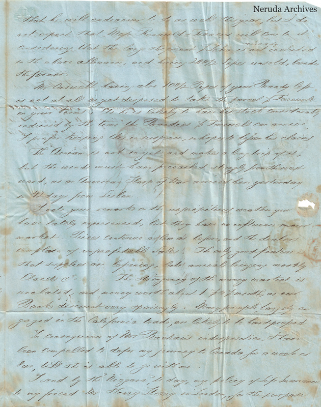NRA-L-000411 image 4 showing the closing page of a handwritten English commercial letter, with its signature.