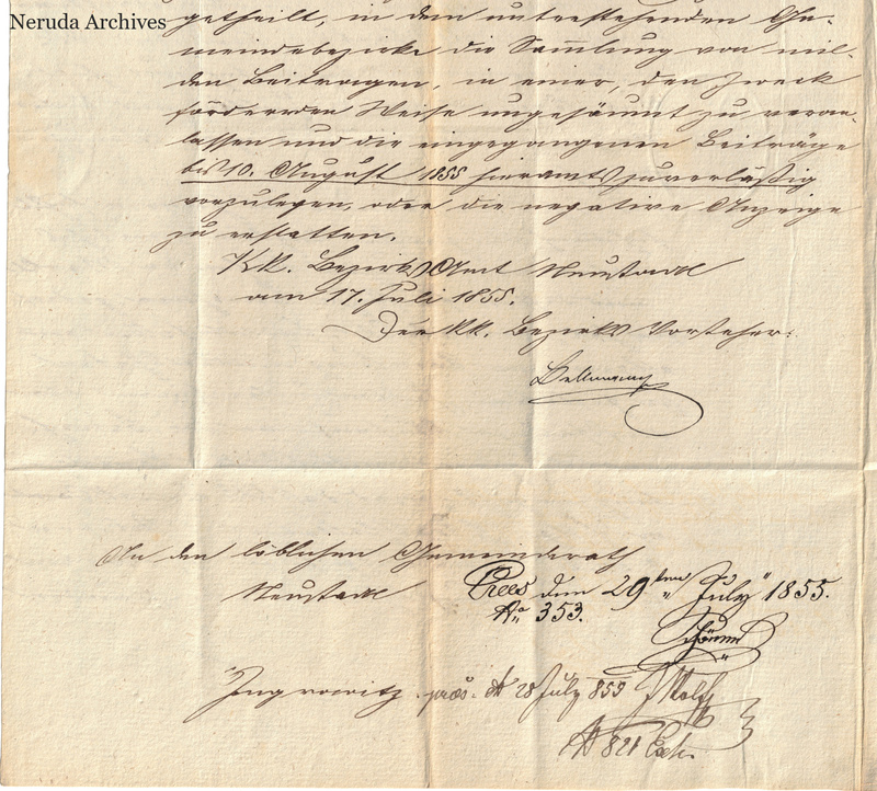 NRA-L-000047 image 5 showing the lower continuation of the German manuscript document in an overlapping capture.
