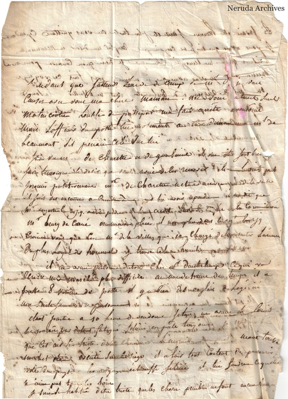 NRA-L-000665 image 2 showing handwritten letter text page 1.