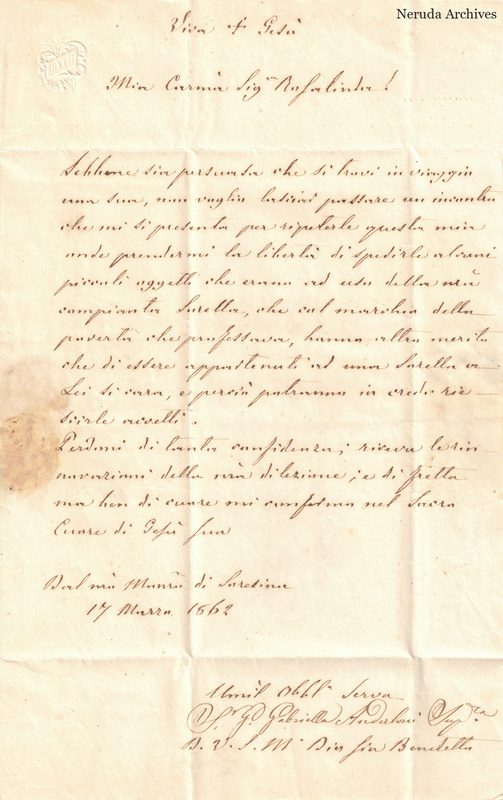 NRA-L-000652 image 2 showing Italian handwriting on a folded manuscript sheet and its surviving physical condition.