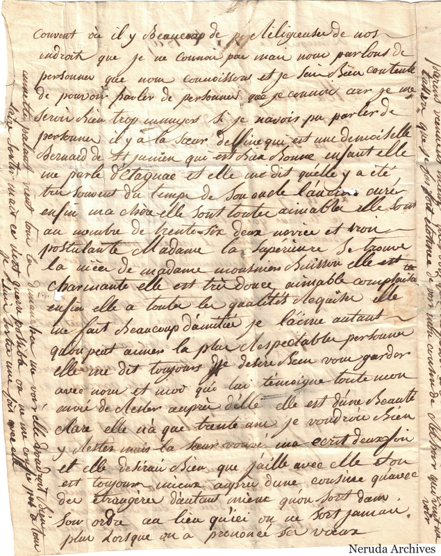 NRA-L-000011 image 3 showing the second page of Christine's letter, with marginal writing.