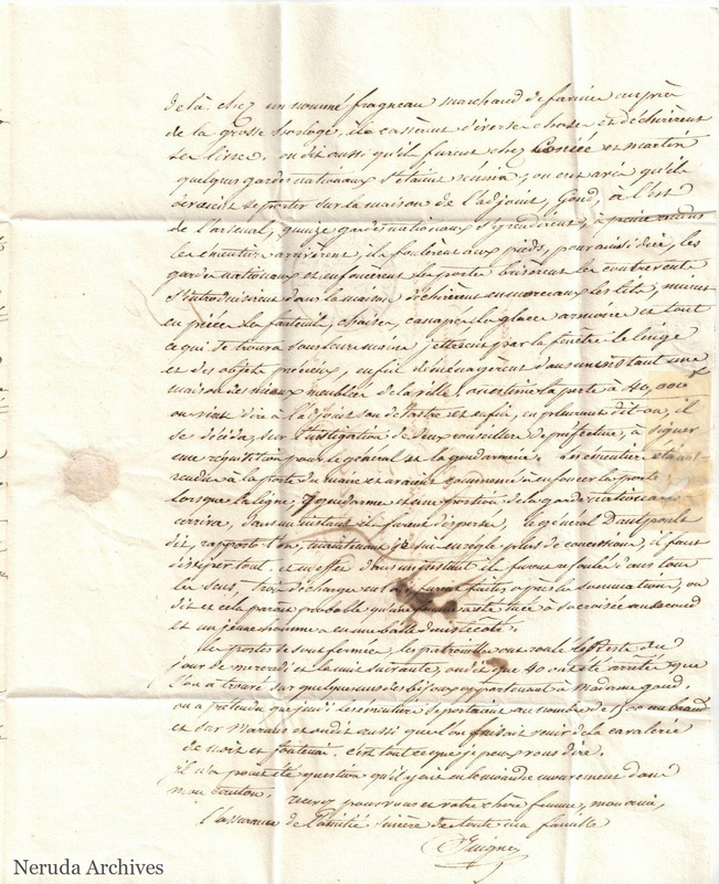 NRA-L-000006 image 4 showing the final page and signature of Guigne's letter.