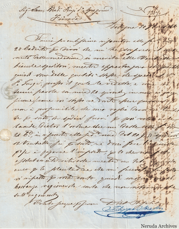 NRA-L-000730 image 2 showing opened manuscript letter showing its dateline, message and signature.