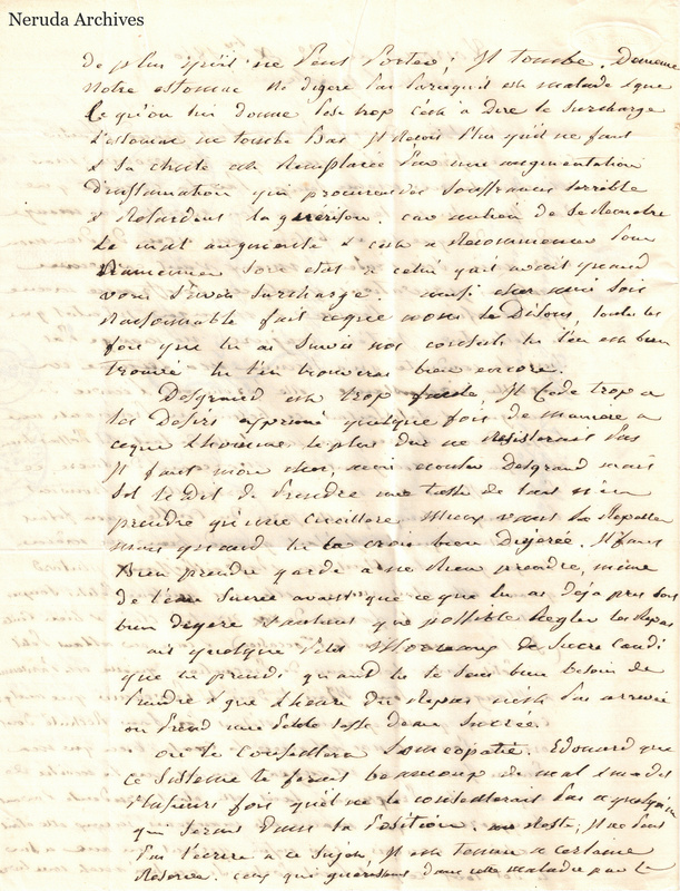 NRA-L-000520 image 3 showing a handwritten French letter page with manuscript text, annotations and visible fold lines.