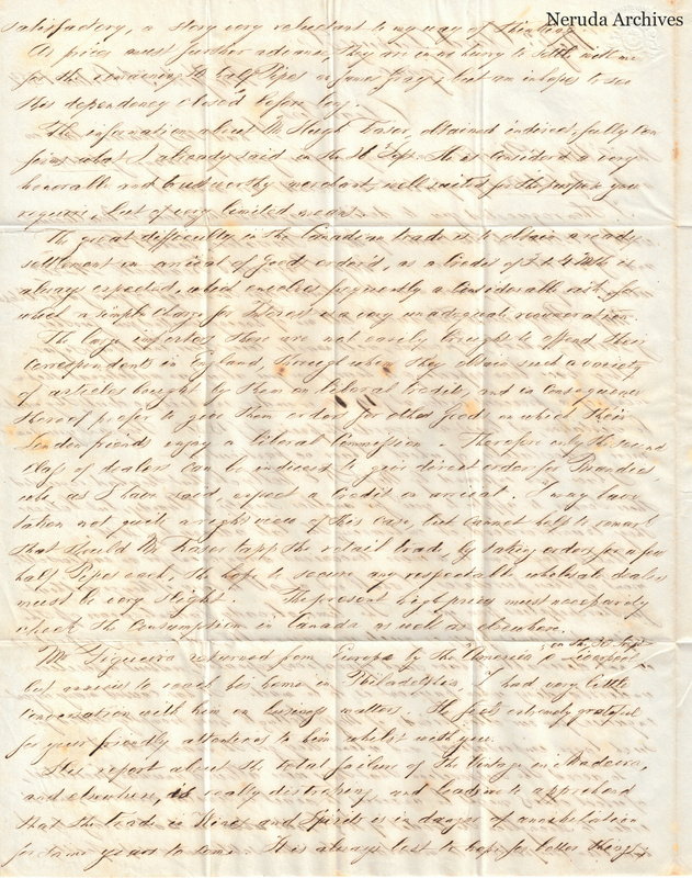 NRA-L-000404 image 3 showing the continuation of a densely written English commercial letter discussing markets and shipments.