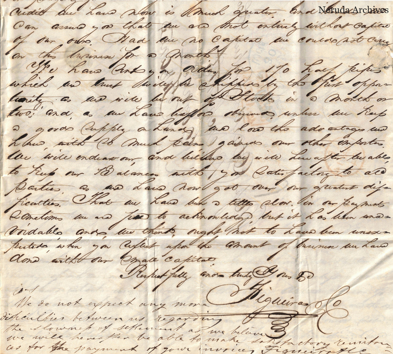 NRA-L-000470 image 7 showing handwritten commercial letter text, page 6, with the conclusion and signature.