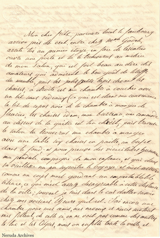 NRA-L-000324 image 3 showing the opening page of a densely written French letter beginning with the salutation Mon cher Fritz.