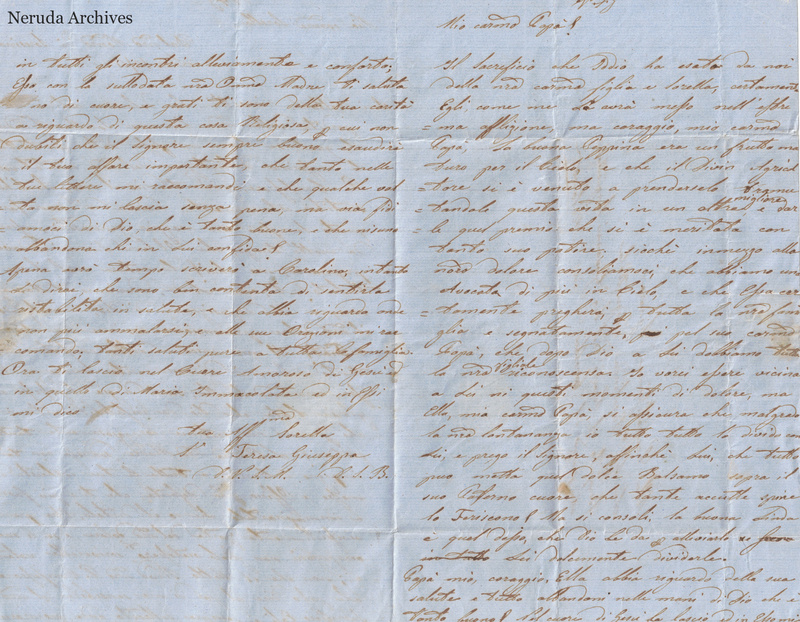 NRA-L-000651 image 3 showing Italian handwriting on a folded manuscript sheet and its surviving physical condition.