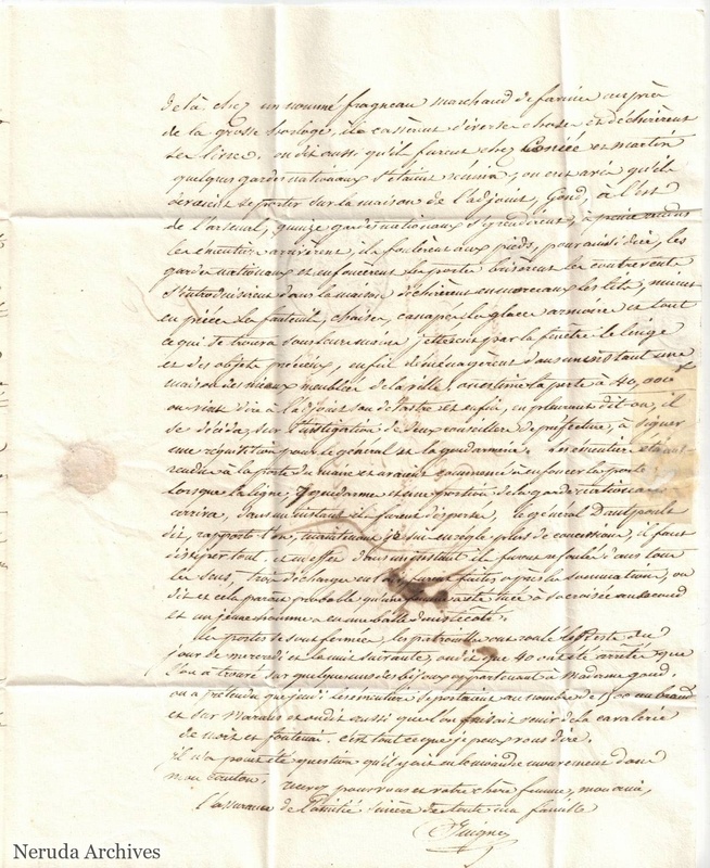 NRA-L-000006 image 4 showing the final page and signature of Guigne's letter.