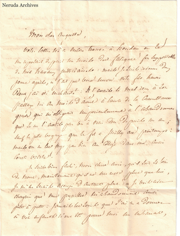 NRA-L-000658 image 1 showing handwritten letter page 1.