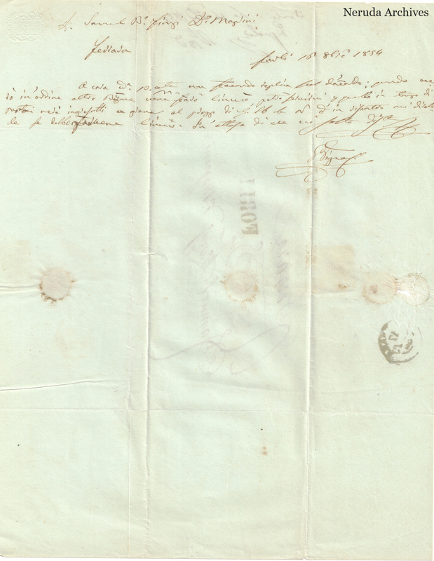 NRA-L-000733 image 2 showing opened manuscript letter showing its dateline, message and signature.