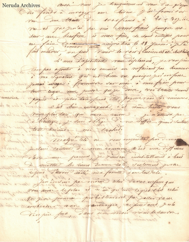 NRA-L-000588 image 3 showing the second page of the main letter with closely written personal and family news and visible cross-writing.