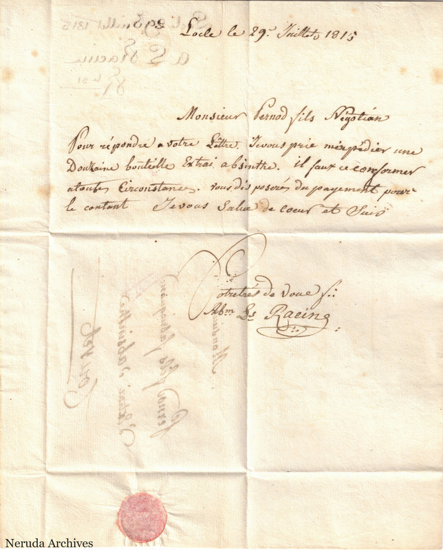 NRA-L-000096 image 2 showing letter text and associated manuscript notes.