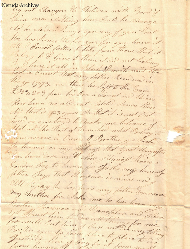 NRA-L-000029 image 4 showing the upper section of page 2 of Tabitha Devereux's appeal concerning family property and justice.