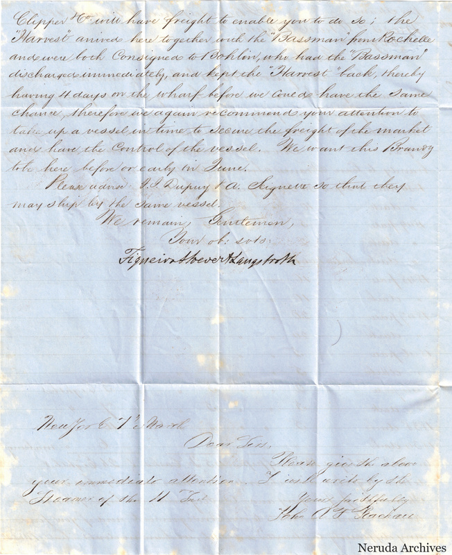 NRA-L-000462 image 3 showing handwritten commercial letter text, page 2, with the conclusion and signature.