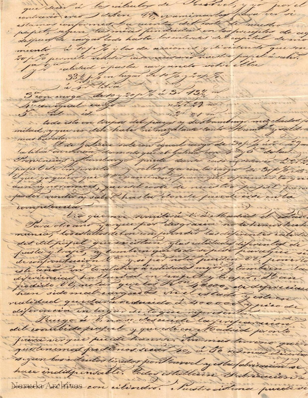 NRA-L-000003 image 3 showing the continuation of the business letter concerning paper costs and accounts.