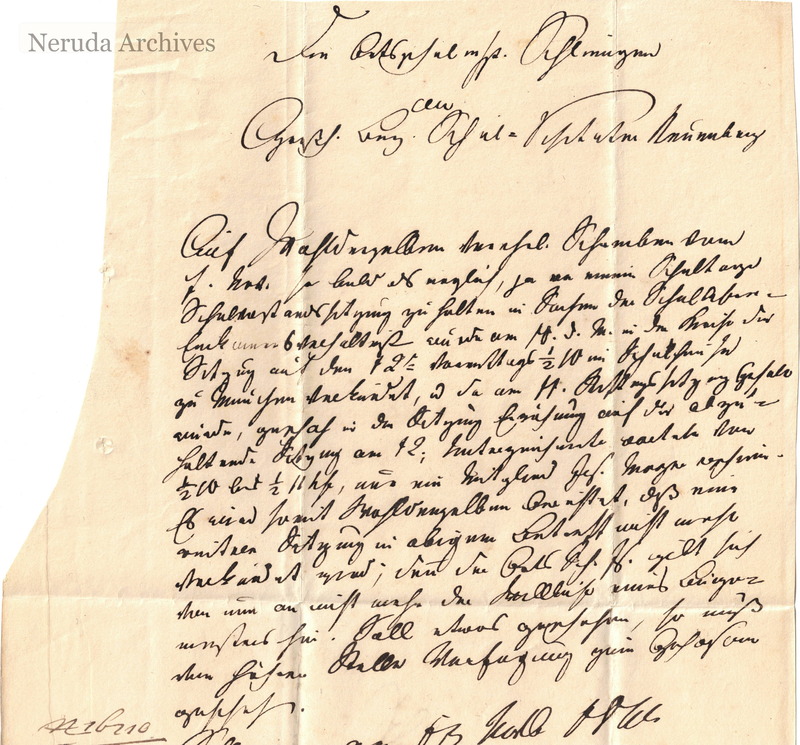 NRA-L-000025 image 2 showing the principal view of the German school report dated at Oeffingen on 13 November 1846.