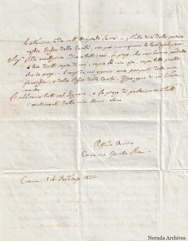 NRA-L-000643 image 3 showing Italian handwriting on a folded manuscript sheet and its surviving physical condition.