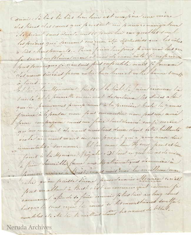 NRA-L-000018 image 3 showing the second page of the 1847 letter.