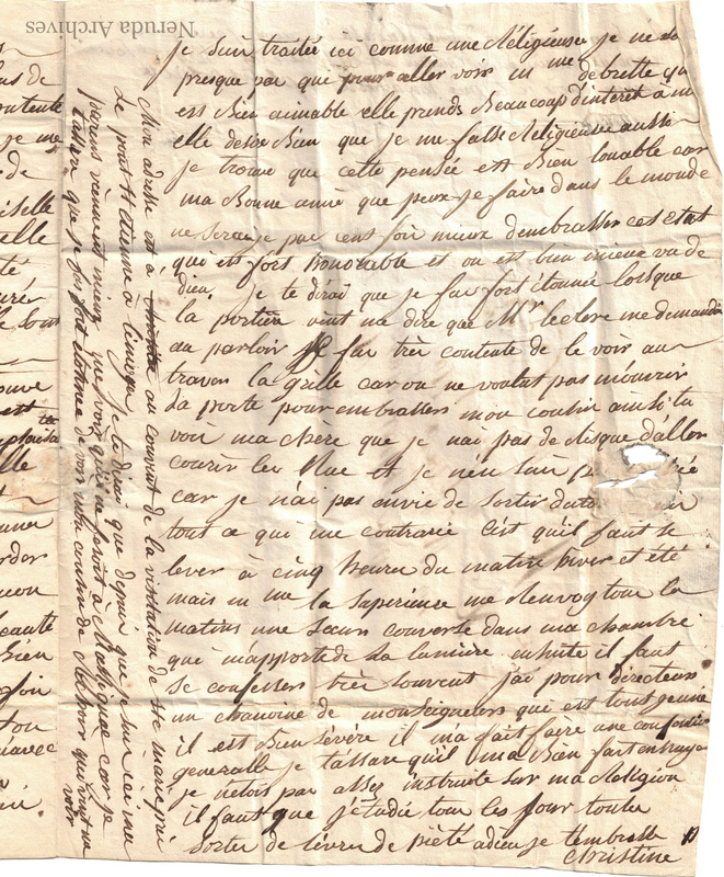 NRA-L-000011 image 4 showing the final page and signature of Christine's letter.
