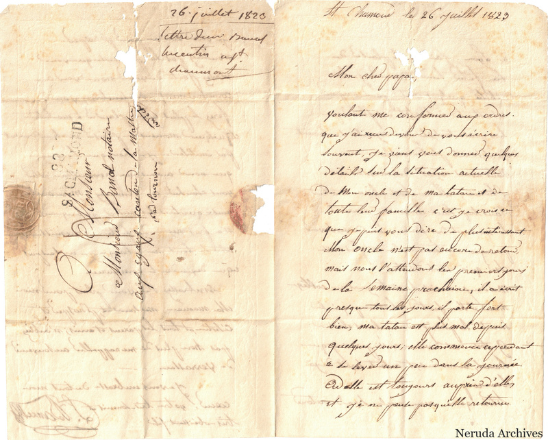 NRA-L-000656 image 1 showing the opening text together with the address and postal evidence.