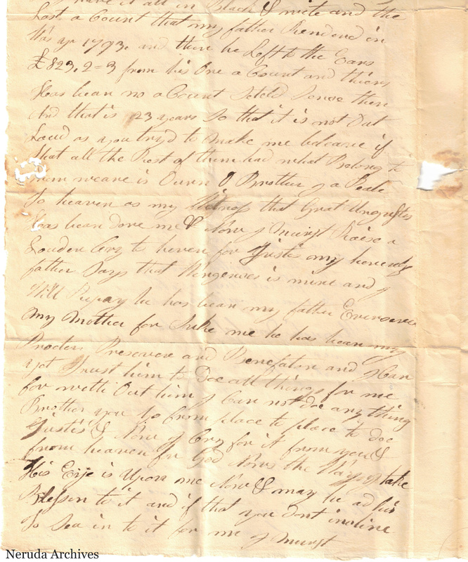 NRA-L-000029 image 5 showing the lower section of page 2, including the writer's religious appeal and transition to the final page.