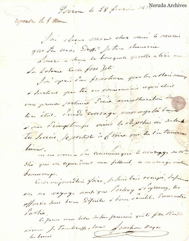 NRA-L-000490 image 2 showing a handwritten French letter continuation with closing, signature, folds and paper edges.