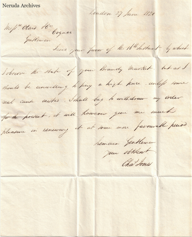 NRA-L-000441 image 2 showing page 1 of the English commercial letter on cream paper, including the closing and signature.