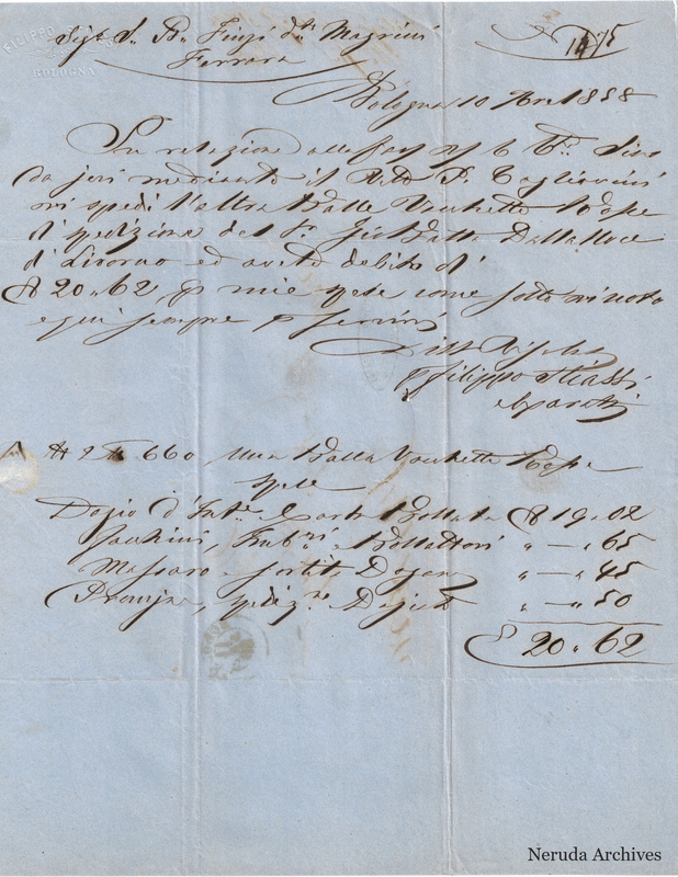 NRA-L-000727 image 2 showing the incoming Italian commercial letter and handwritten signature.