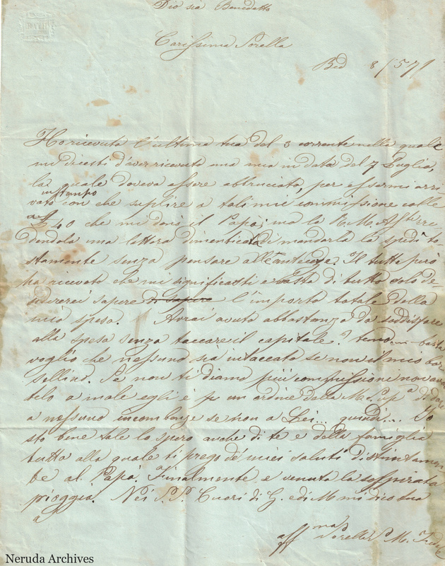 NRA-L-000647 image 2 showing Italian handwriting on a folded manuscript sheet and its surviving physical condition.