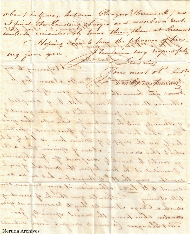 NRA-L-000443 image 3 showing page 2 of the English commercial letter on cream paper, including the closing and signature.